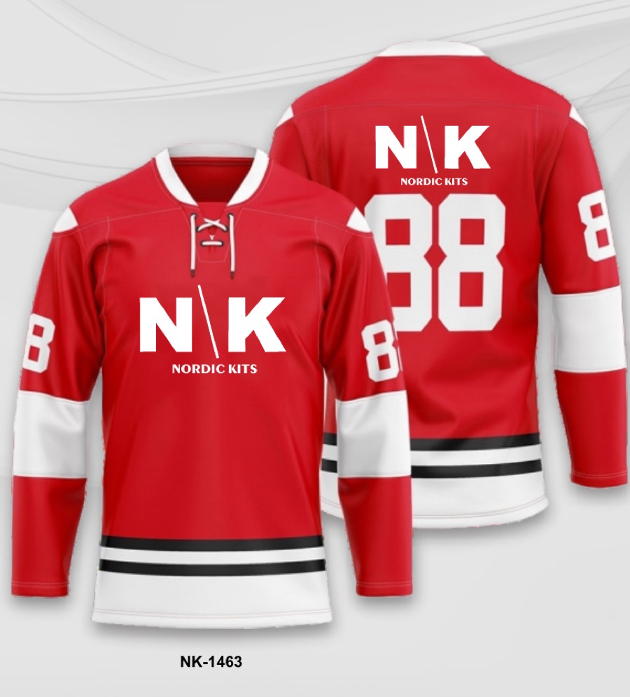 Custom ice hockey jersey front and back