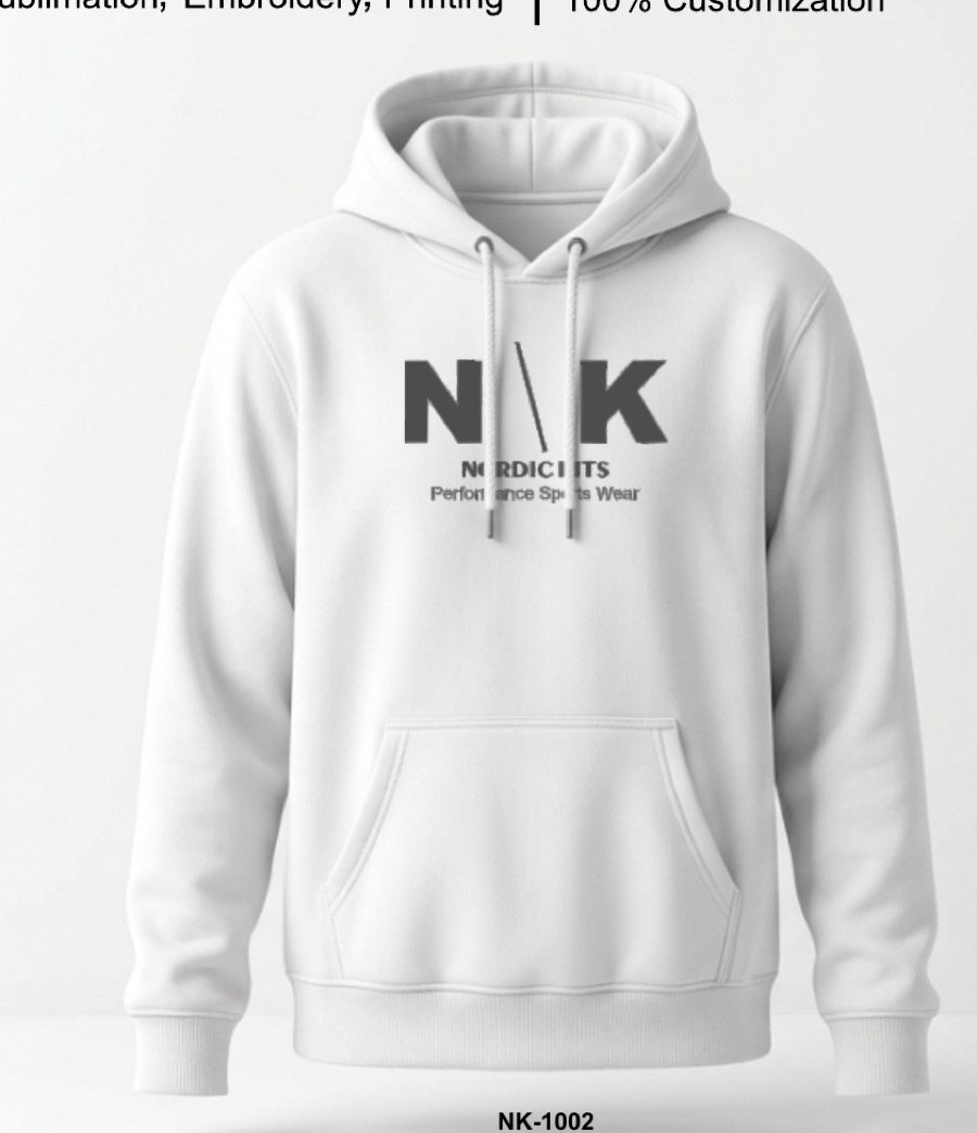 Custom club hoodie with kangaroo pocket